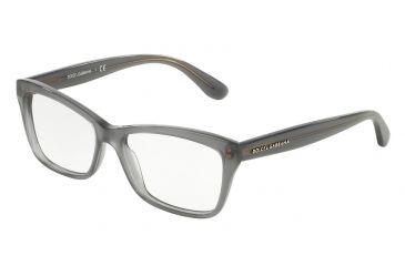 Image of Dolce&Gabbana CONTEMPORARY DG3215 Single Vision Prescription Eyeglasses 2915-52 - Opal Grey Frame