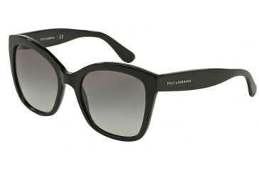 Image of Dolce&amp;Gabbana CONTEMPORARY DG4240 Single Vision Prescription Sunglasses DG4240-501-8G-54 - Lens Diameter 54 mm, Frame Color Black