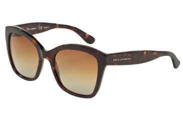 Image of Dolce&amp;Gabbana CONTEMPORARY DG4240 Single Vision Prescription Sunglasses DG4240-502-T5-54 - Lens Diameter 54 mm, Frame Color Havana