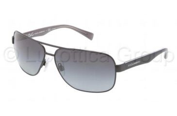 Image of Dolce&amp;Gabbana CONTRAST DG2120P Sunglasses 1169T3-6413 - Black Frame, Gray Gradient Lenses