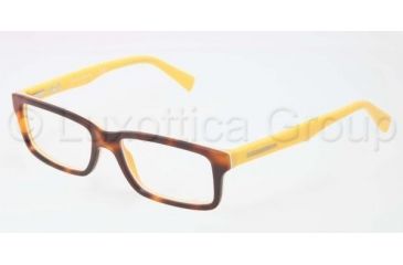 Image of Dolce&amp;Gabbana CONTRAST DG3148P Bifocal Prescription Eyeglasses 2606-5516 - Havana On Yellow Frame, Clear Lens Lenses