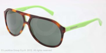 Image of Dolce&amp;Gabbana CONTRAST DG4169P Progressive Prescription Sunglasses DG4169P-268771-61 - Lens Diameter 61 mm, Lens Diameter 61 mm, Frame Color Top Havana On Green