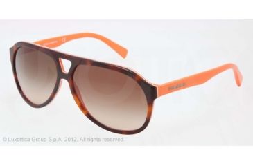 Image of Dolce&amp;Gabbana CONTRAST DG4169P Progressive Prescription Sunglasses DG4169P-270713-61 - Lens Diameter 61 mm, Lens Diameter 61 mm, Frame Color Top Havana On Orange
