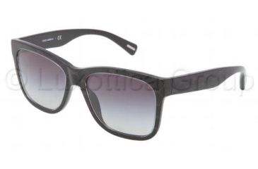 Image of Dolce&amp;Gabbana D&amp;G ALL OVER DG4158P Bifocal Prescription Sunglasses DG4158P-26598G-5517 - Lens Diameter 55 mm, Frame Color Black / Gray