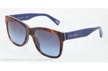 Image of Dolce&amp;Gabbana D&amp;G ALL OVER DG4158P Bifocal Prescription Sunglasses DG4158P-27068F-55 - Lens Diameter 55 mm, Lens Diameter 55 mm, Frame Color Top Havana on Blue