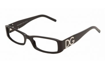 Image of Dolce&amp;Gabbana DG3044B SV Prescription Eyeglasses - Shiny Black Demo Lens Frame / 50 mm Prescription Lenses, 501-5017