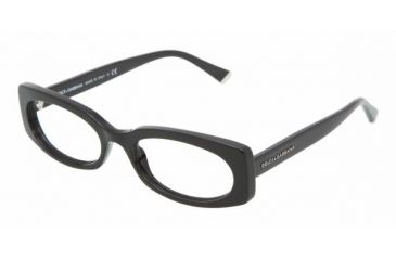 Image of Dolce&Gabbana DG 3089 Eyeglasses Styles - Black Frame w/Non-Rx 52 mm Diameter Lenses, 501-5217