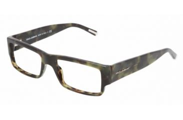 Image of Dolce&amp;Gabbana DG3103 SV Prescription Eyeglasses - Green Havana Demo Lens Frame / 53 mm Prescription Lenses, 1735-5317