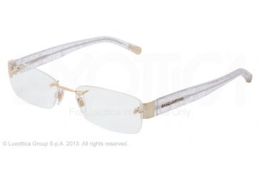 Image of Dolce&amp;Gabbana DG1218 Single Vision Prescription Eyewear 1078-5417 - Gold 