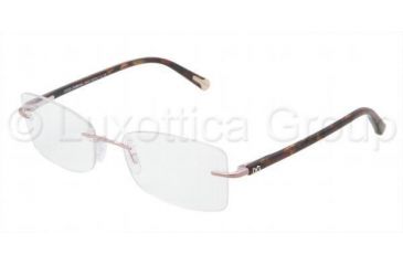 Image of Dolce&amp;Gabbana DG1222 Progressive Prescription Eyeglasses 1113-5217 - Pink Frame