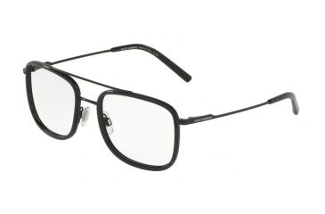 Image of Dolce&amp;Gabbana DG1288 Bifocal Prescription Eyeglasses 1106-53 - Matte Black / Black Frame