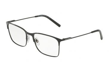 Image of Dolce&amp;Gabbana DG1289 Progressive Prescription Eyeglasses 01-54 - Black Frame