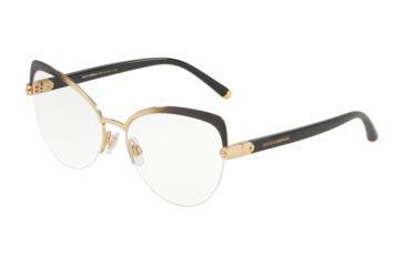 Image of Dolce&amp;Gabbana DG1305 Bifocal Prescription Eyeglasses 1322-53 - Gold Gradient Grey Frame