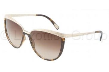 Image of Dolce&amp;Gabbana DG2096 Sunglasses 466/13-5716 - Havana Brown Gradient