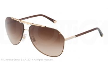 Image of Dolce&amp;Gabbana ICONIC EVOLUTION DG2102 Single Vision Prescription Sunglasses DG2102-034-13-64 - Lens Diameter 64 mm, Lens Diameter 64 mm, Frame Color Gold