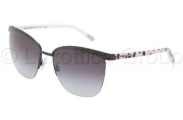 Image of Dolce&amp;Gabbana DG2104 Sunglasses 01/8G-5717 - Black Frame, Gray Gradient Lenses