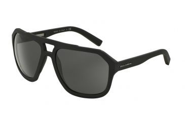 Image of Dolce&amp;Gabbana DG2146 Bifocal Prescription Sunglasses DG2146-117987-60 - Lens Diameter 60 mm, Frame Color Black Rubber