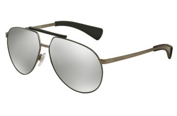 Image of Dolce&amp;Gabbana DG2152 Progressive Prescription Sunglasses DG2152-11086G-61 - Lens Diameter 61 mm, Frame Color Matte Gunmetal/matte Military