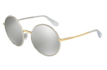 Image of Dolce&amp;Gabbana DG2155 Bifocal Prescription Sunglasses DG2155-13076G-56 - Lens Diameter 56 mm, Frame Color Silver / Gold
