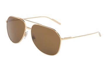 Image of Dolce&amp;Gabbana DG2166 Single Vision Prescription Sunglasses DG2166-02-83-61 - Lens Diameter 61 mm, Frame Color Gold