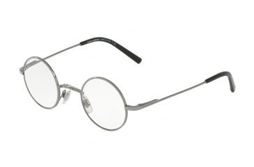 Image of Dolce&amp;Gabbana DG2168 Sunglasses 04/1W-42 - Gunmetal Frame, Clear Lenses