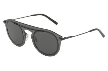 Image of Dolce&amp;Gabbana DG2169 Single Vision Prescription Sunglasses DG2169-01-87-48 - Lens Diameter 48 mm, Frame Color Smoke