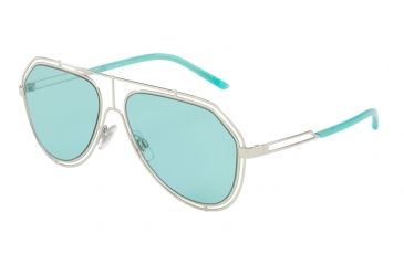 Image of Dolce&amp;Gabbana DG2176 Single Vision Prescription Sunglasses DG2176-05-65-59 - Lens Diameter 59 mm, Frame Color Silver