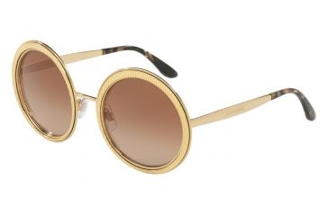 Image of Dolce&amp;Gabbana DG2179 Single Vision Prescription Sunglasses DG2179-02-13-54 - Lens Diameter 54 mm, Frame Color Gold