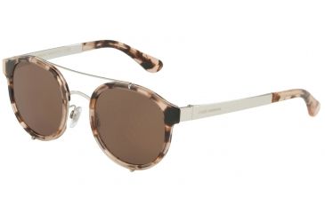 Image of Dolce&Gabbana DG2184 Progressive Prescription Sunglasses DG2184-354873-50 - Lens Diameter 50 mm, Frame Color Nude Havana