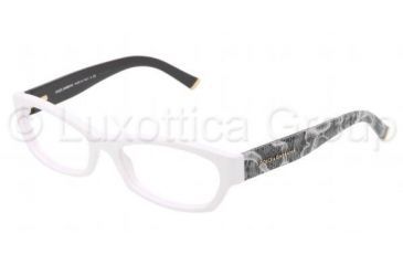 Image of Dolce&Gabbana DG3115 Single Vision Prescription Eyeglasses 2565-5117 - White Frame