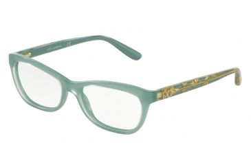 Image of Dolce&amp;Gabbana DG3221 Bifocal Prescription Eyeglasses 2920-51 - Crystal On Green Frame