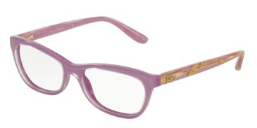 Image of Dolce&amp;Gabbana DG3221 Bifocal Prescription Eyeglasses 2922-51 - Crystal On Violet Frame