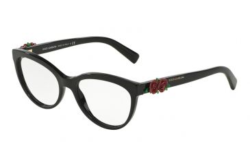 Image of Dolce&amp;Gabbana DG3224 Bifocal Prescription Eyeglasses 501-53 - Black Frame