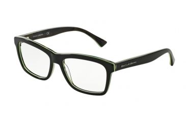 Image of Dolce&amp;Gabbana DG3235F Bifocal Prescription Eyeglasses 2953-55 - Black/fluo Yellow/camo Frame
