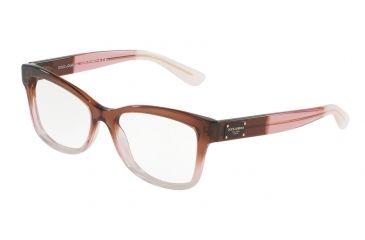 Image of Dolce&Gabbana DG3254 Progressive Prescription Eyeglasses 3060-52 - Bordeaux Grad/pink/powder Frame