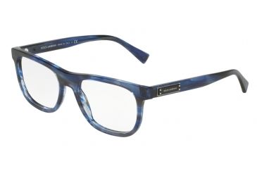 Image of Dolce&amp;Gabbana DG3257F Eyeglass Frames 3065-54 - Striped Blue Frame