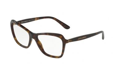 Image of Dolce&amp;Gabbana DG3263 Eyeglass Frames 502-52 - Havana Frame