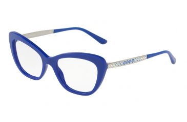 Image of Dolce&amp;Gabbana DG3275BF Single Vision Prescription Eyeglasses 3119-54 - Blue Frame