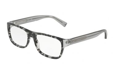 Image of Dolce&amp;Gabbana DG3276 Bifocal Prescription Eyeglasses 3142-52 - Havana Black Clear Frame