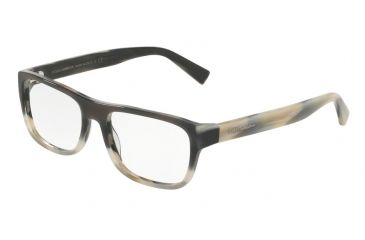 Image of Dolce&amp;Gabbana DG3276 Bifocal Prescription Eyeglasses 3157-52 - Black Gredient Blue Horn Frame