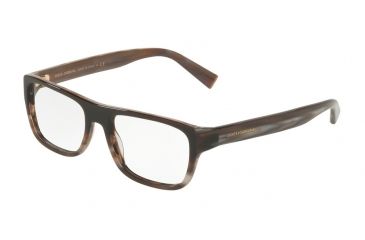Image of Dolce&amp;Gabbana DG3276 Bifocal Prescription Eyeglasses 3158-52 - Brown Gradient Brown Horn Frame