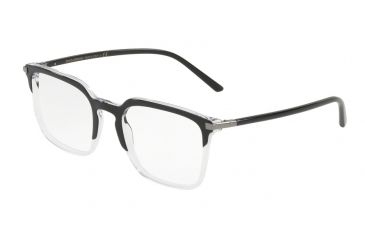 Image of Dolce&amp;Gabbana DG3283 Bifocal Prescription Eyeglasses, 51mm, Top Black On Crystal, DG3283-675-51-BI
