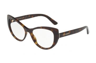 Image of Dolce&amp;Gabbana DG3285F Bifocal Prescription Eyeglasses 502-54 - Havana Frame