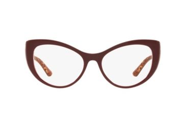 Image of Dolce&amp;Gabbana DG3285F Bifocal Prescription Eyeglasses, 54mm, Bordeaux On Damascus Glitter, DG3285F-3205-54-BI