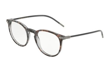 Image of Dolce&Gabbana DG3303F Bifocal Prescription Eyeglasses, 52mm, Top Grey Havana On Grey Tr, DG3303F-3183-52-BI