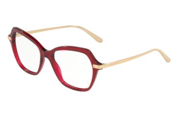 Image of Dolce&amp;Gabbana DG3311 Eyeglass Frames 3211-51 - Transparent Bordeaux