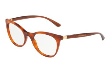 Image of Dolce&amp;Gabbana DG3312 Bifocal Prescription Eyeglasses, 50mm, Honey Havana Dg Gold, DG3312-3212-50-BI
