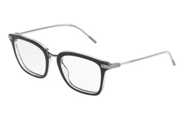Image of Dolce&amp;Gabbana DG3319 Bifocal Prescription Eyeglasses, 50mm, Black On Crystal, DG3319-675-50-BI