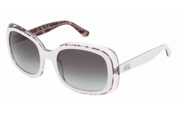 Image of Dolce & Gabanna DG4053 #594/8G - White Top On Animal Prin Gray Gradient Frame