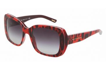 Image of Dolce &amp; Gabanna DG4101 #17528G - Animal Red Gray Gradient Frame